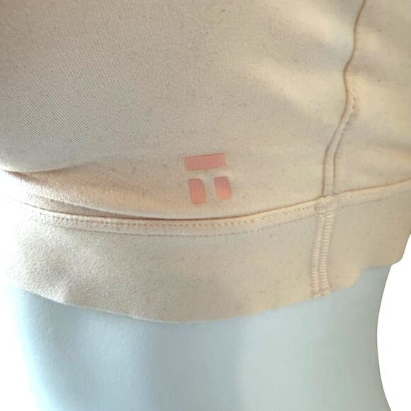 New Pale Pink Triangle Bralette Small D-DD Removable Pads Wireless Classic Basic - Picture 2 of 10